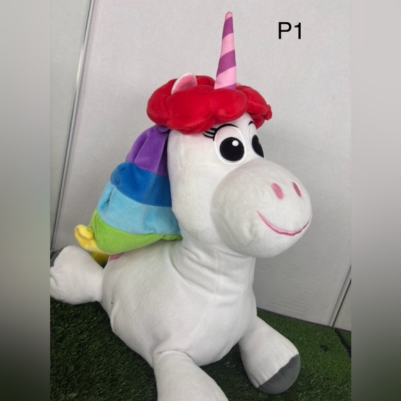 Inside Out Disney Store Rainbow Unicorn Plush 16” Pixar Stuffed Soft White - Picture 1 of 7